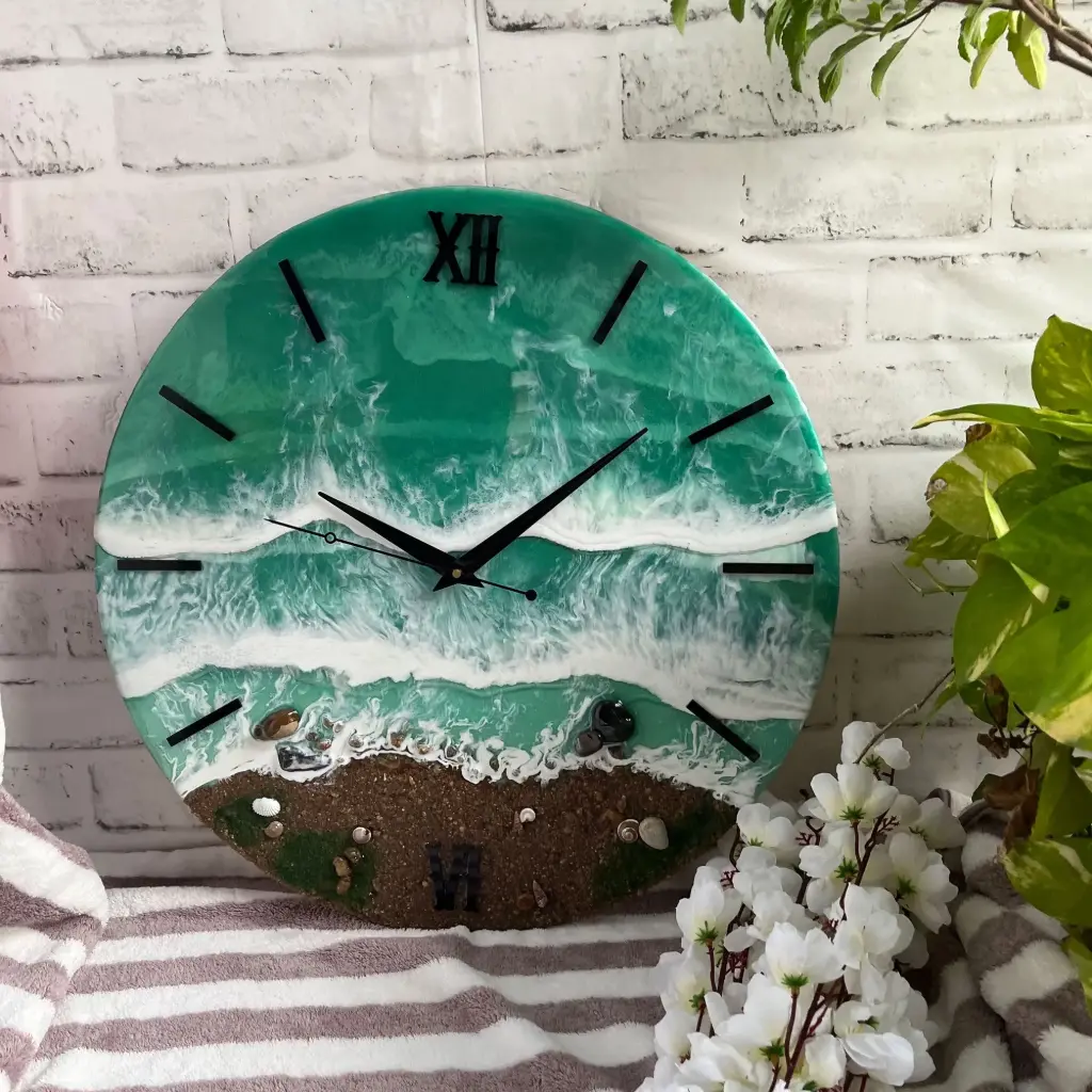 Resin wall clock