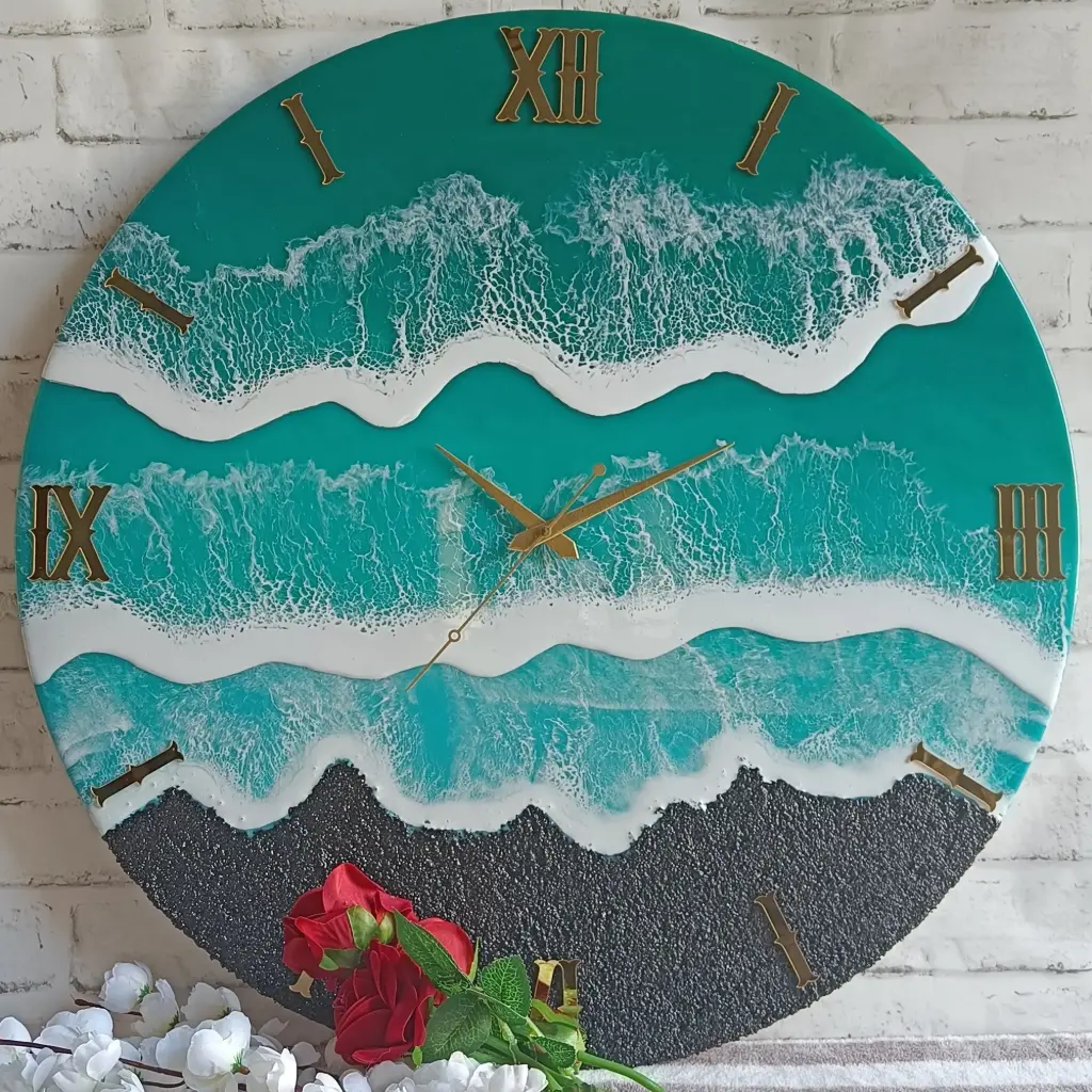 Resin wall clock