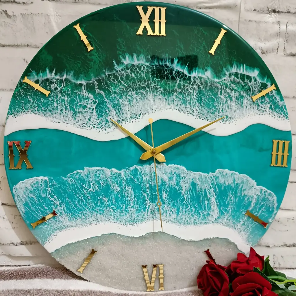 Resin wall clock