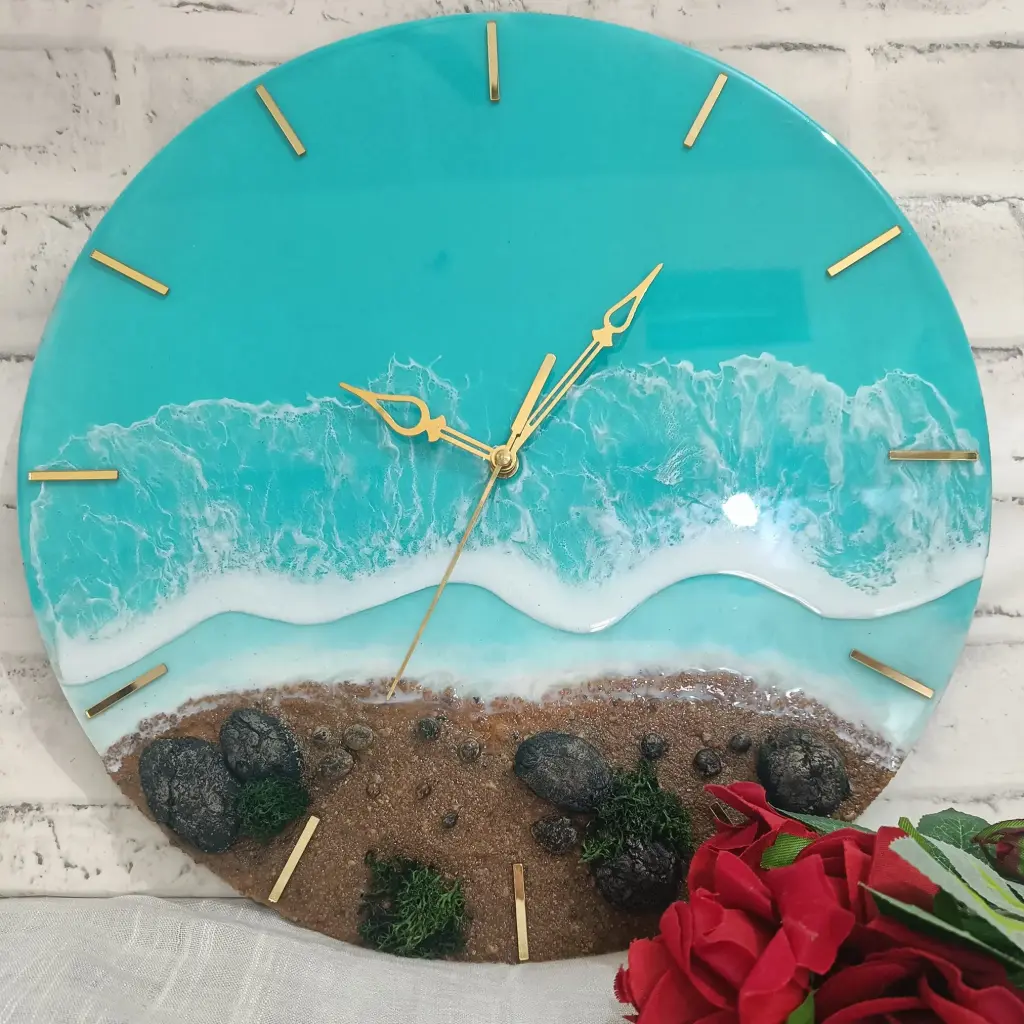 Resin wall clock