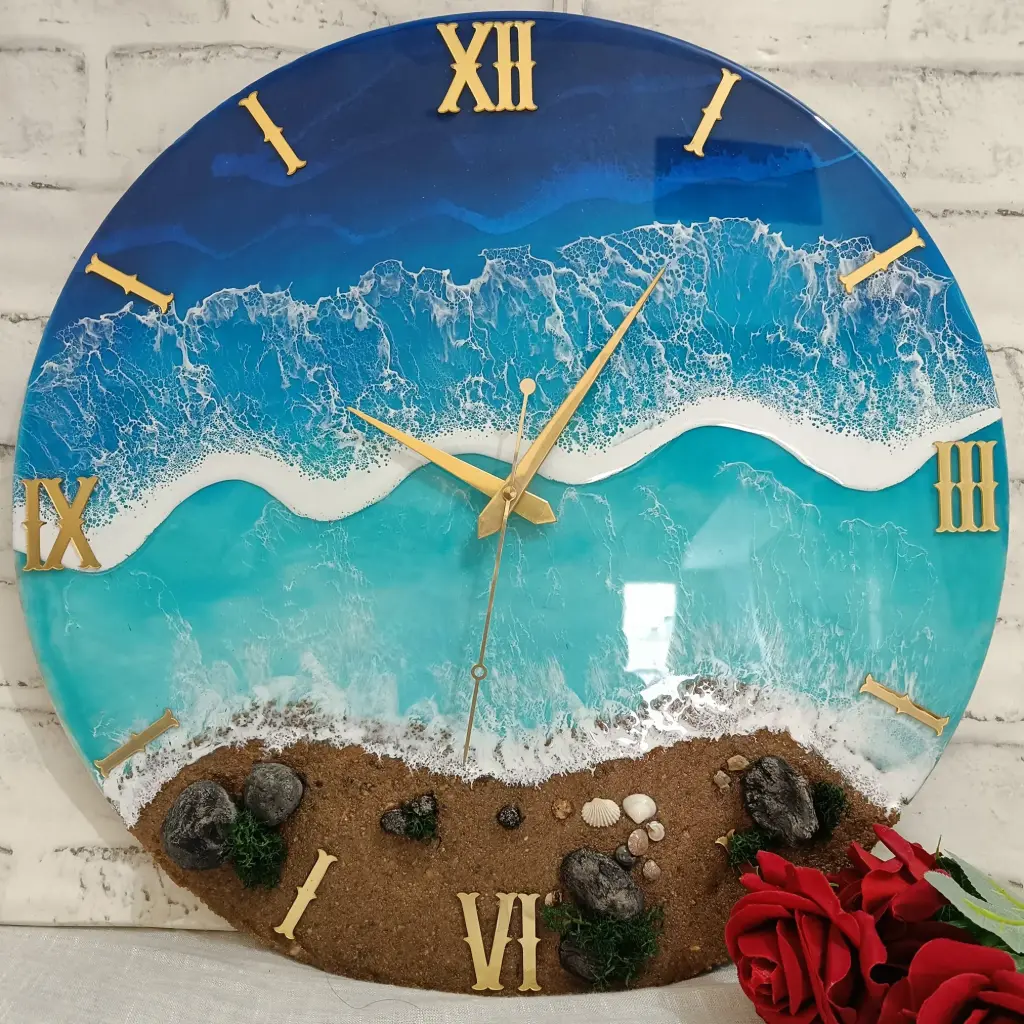 Resin wall clock