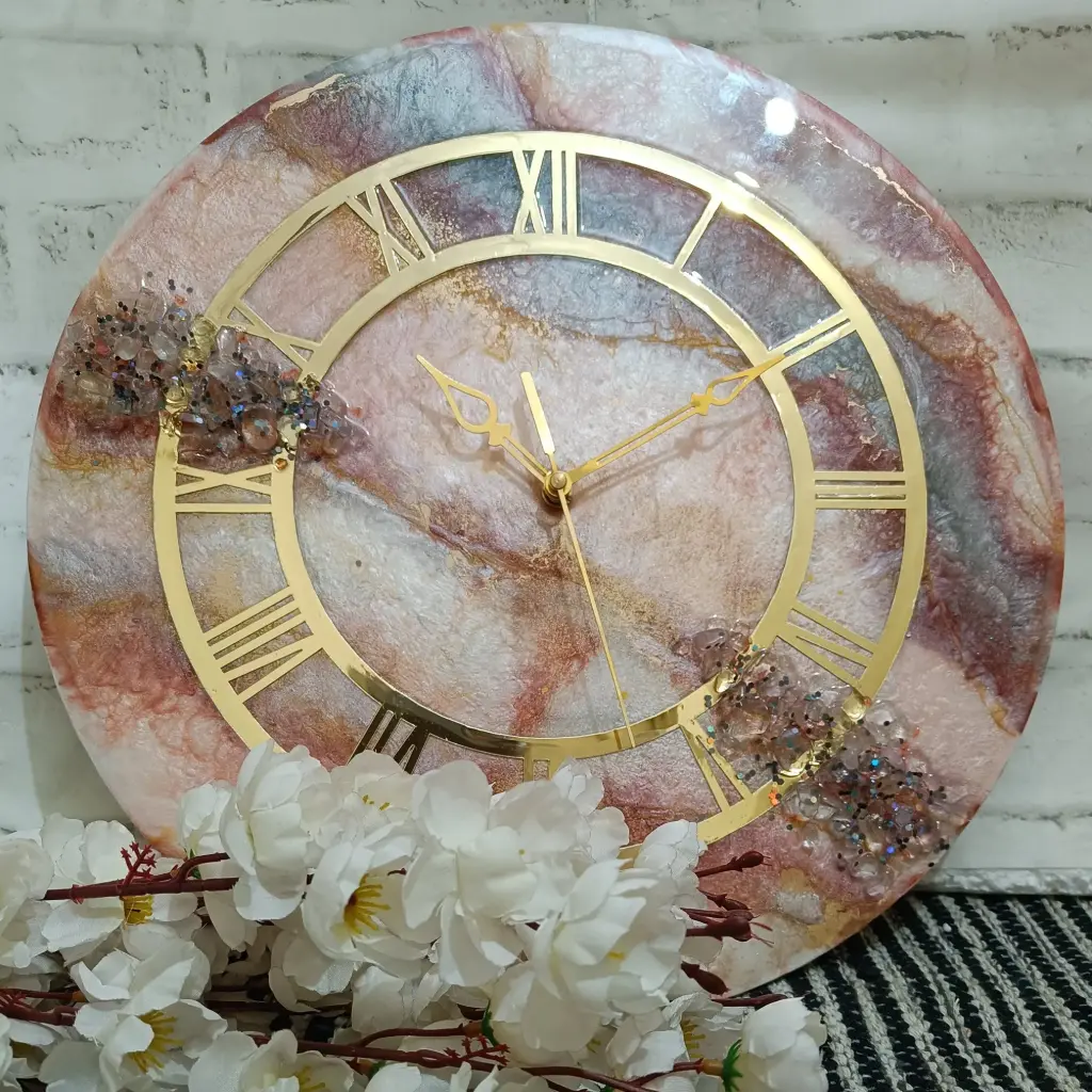 Resin wall clock