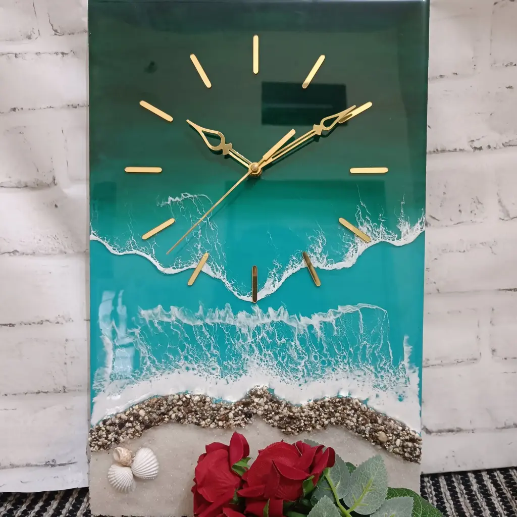 Resin wall clock