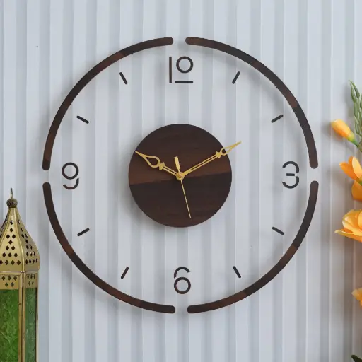 Acrylic wooden wall clock