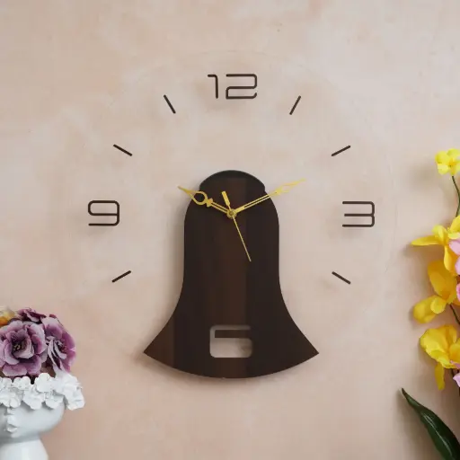 Acrylic wooden wall clock