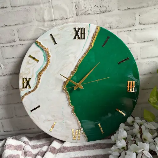 Resin wall clock