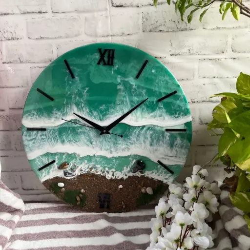 Resin wall clock