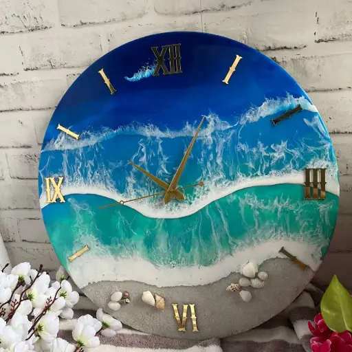 Resin wall clock