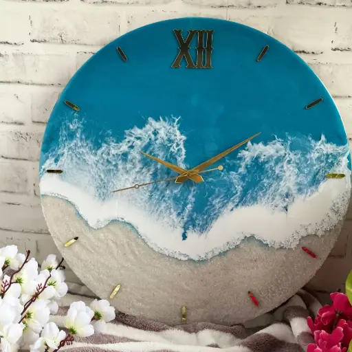 Resin wall clock