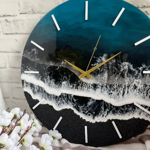 Resin wall clock