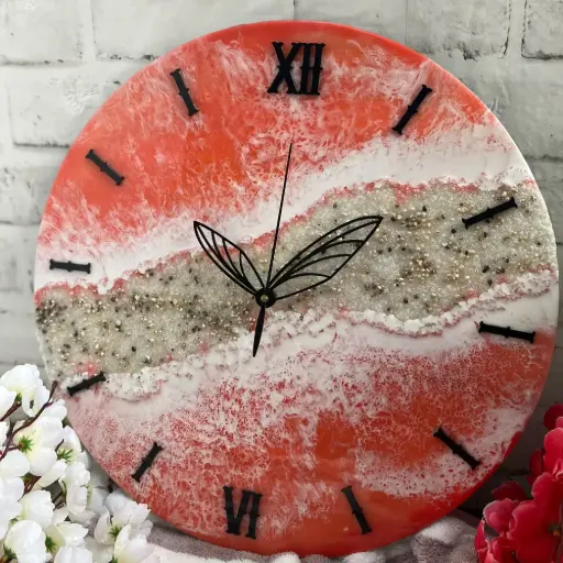 Resin wall clock