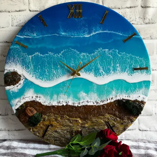 Resin wall clock