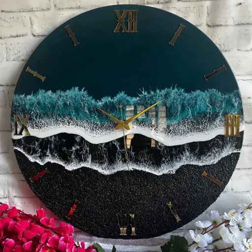 Resin wall clock