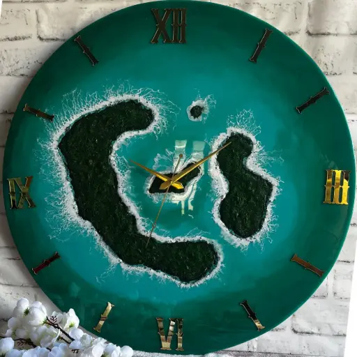 Resin wall clock