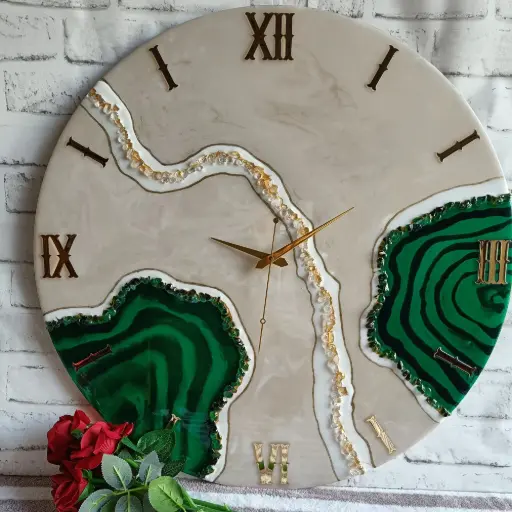 Resin wall clock