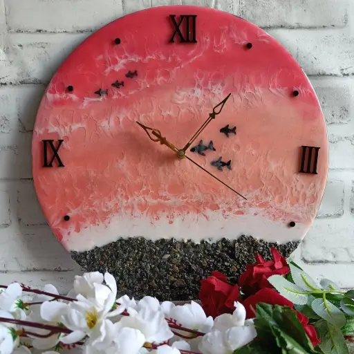 Resin wall clock