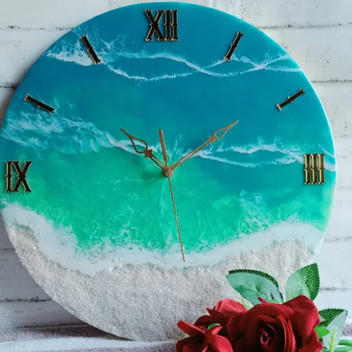 Resin wall clock