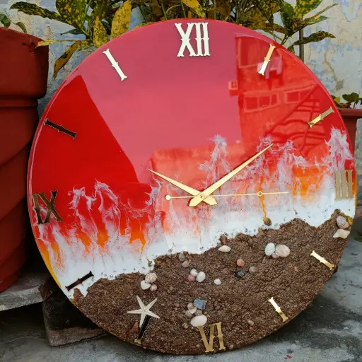 Resin wall clock