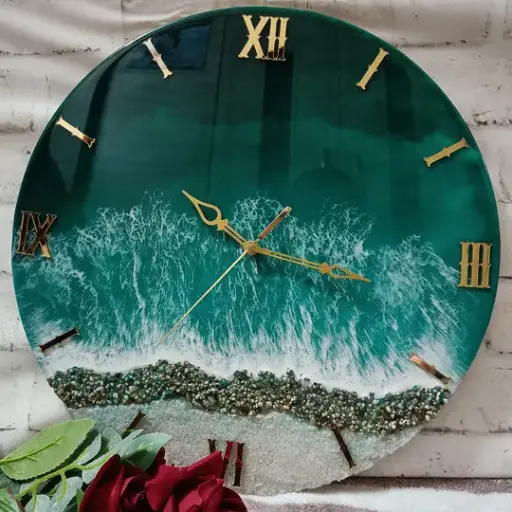 Resin wall clock