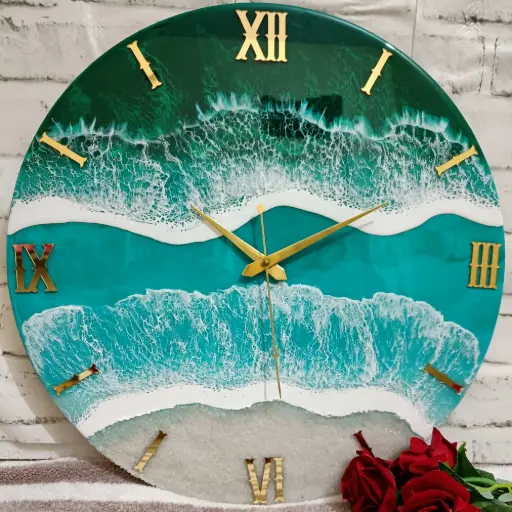 Resin wall clock