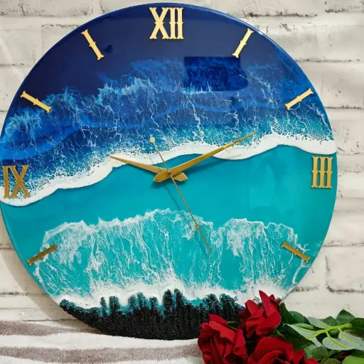 Resin wall clock