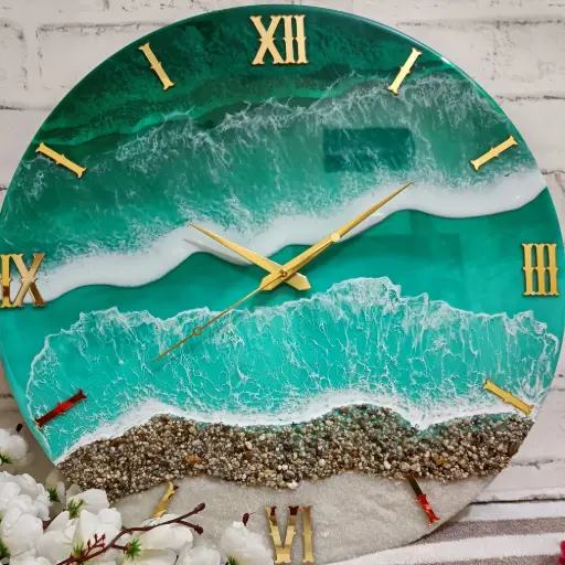 Resin wall clock
