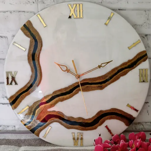 Resin wall clock
