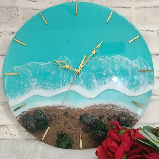 Resin wall clock