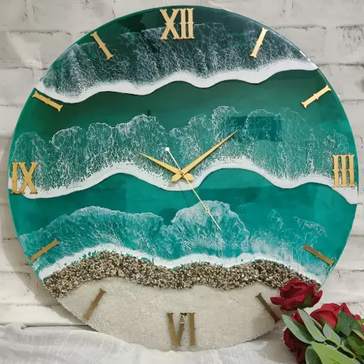 Resin wall clock