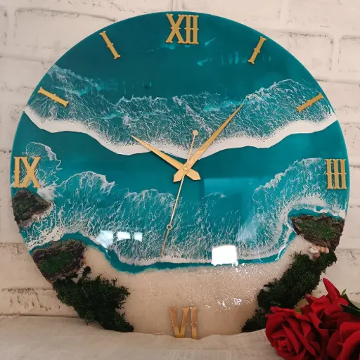 Resin wall clock
