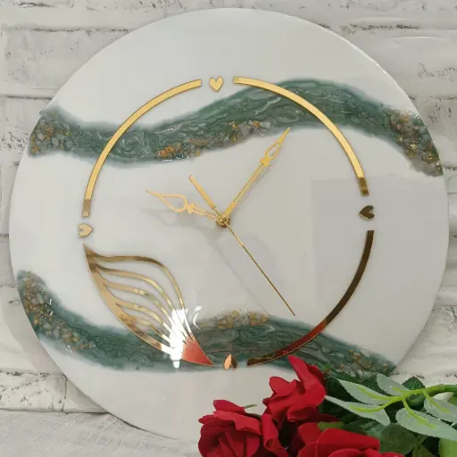 Resin wall clock