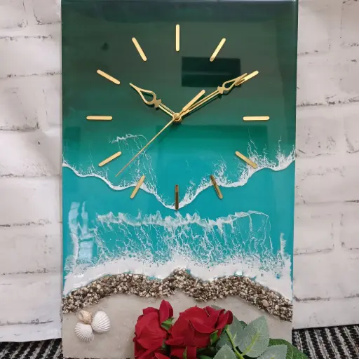 Resin wall clock