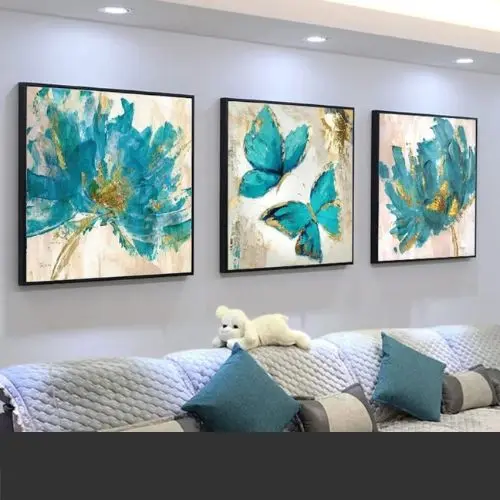 BLUE BUTTERFLY ART